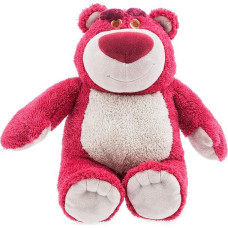 Disney Store Soft Toy Lotso Cuddly Bear, Toy Story, 34 cm / 13 inches, Soft Plush Material with Embroidery and Strawberry Smell, Suitable for All Ages