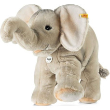 Steiff Trampili Elefant - 45 cm - Kuscheltier für Kinder - Plüschelefant - weich & waschbar - grau - (064043)