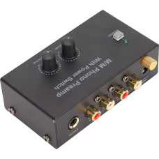 PP500P Phono Turntable Preamp, Electronic Audio Stereo Phonograph Preamp, Input Output, Turntable Preamp