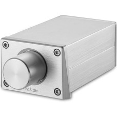 Nobsound High Precision Passive Preamp Volume Controller VOL Control HiFi Preamplifier ALPS (RCA & HiFi Version, Silver)