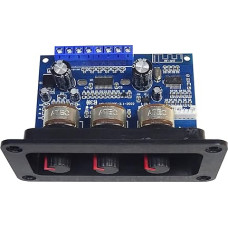 Veciado Bluetooth 5.0 Amplifier, 2.1 Channels, 2 x 25 W + 50 W, Subwoofer, Class D, 12-20 V DC, 3-5 A, 500218178