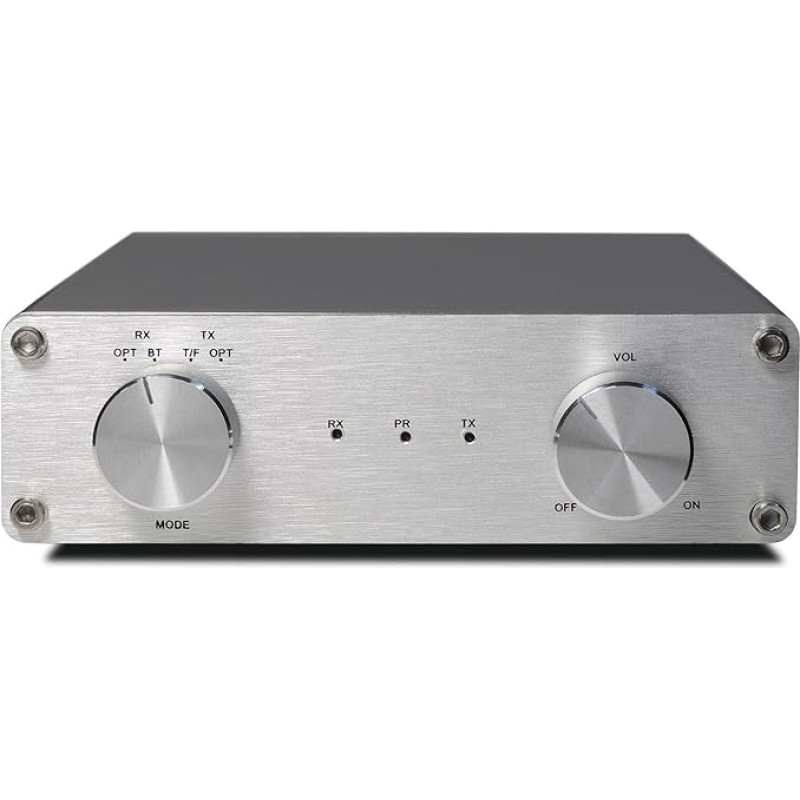 FeinTech AVS00200 Audio-Digital-Verstärker, Class-D Stereo mit Bluetooth aptX, 40W Silber