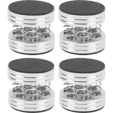 4 Pack Speaker Insulation Feet, Shock Absorption, HiFi Speaker Stand for Amplifier, Turntable, Subwoofer with Non-Slip Rubber Ring for Speakers, CD-DVD-DACs