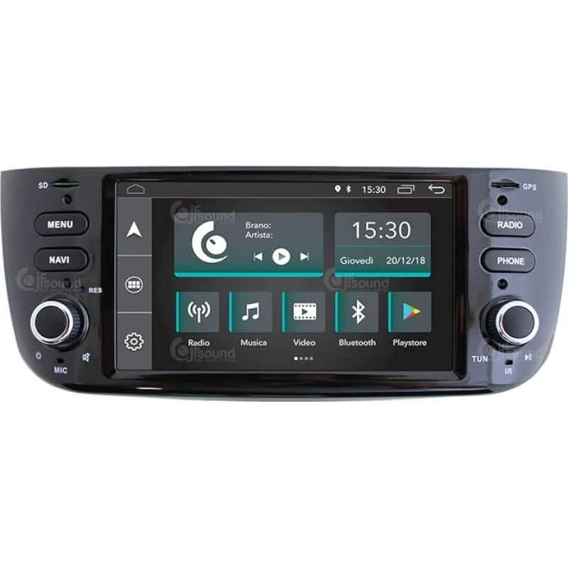 Costum Fit Car Radio for Punto Evo Android GPS Bluetooth WiFi Dab USB Full HD Touchscreen Display 6.2 Inch Easyconnect