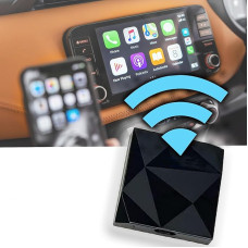 DriveSmart Wireless CarPlay Adapter for Apple USB Plug & Play Dongle 5GHz WiFi Auto Connect for Cars with Wired CarPlay from 2016 and iPhone IOS 10 and Above