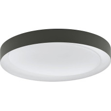 EGLO Laurito LED lubų šviestuvas, lubų šviestuvas su nuotolinio valdymo pulteliu, reguliuojama šviesos spalva (šilta balta - šalta balta), reguliuojamas apšvietimas, naktinė lemputė, LED svetainės šviestuvas, pilkos, baltos spalvos