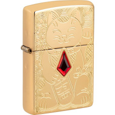Zippo Žiebtuvėlis Zippo 49802 Armor™ Lucky Cat Design