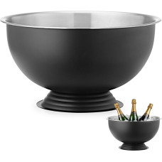 Bar Up Champagne punch bowl steel 13 l dia 393x214 mm - black