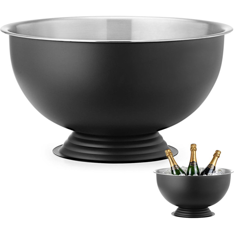 Bar Up Plieninė taurė šampanui 13 l skersmuo 393x214 mm - juoda