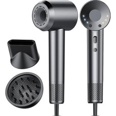 2025 Hair Dryer, 200 Million Negative Ion Hair Dryer, 57dB Low-Noise Thermocontrol Hair Dryer with Diffuser