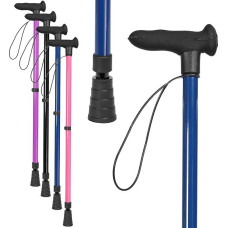 Suaugusiųjų vaikščiojimo lazda | Patogi, stilinga, saugi ir patvari | Reguliuojamo aukščio neopreninė rankena | Medicininis naudojimas