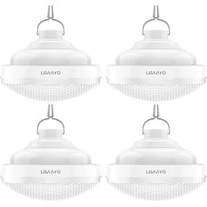 Elektriniai kempingo žibintai, 4800 mAh, apvalūs, belaidis USB, įkraunami LED lauko žibintai, 4 vnt., pakuotė