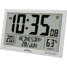 Technoline Radio-controlled wall clock, silver - WS8013