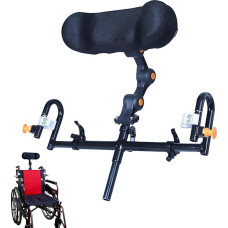 Reguliuojamas neįgaliųjų vežimėlio galvos atramos atlošas, ergonomiška kaklo pagalvė neįgaliųjų vežimėliui, reguliuojama kaklo atrama su atminties putomis, universali rankiniams ir elektriniams vežimėliams