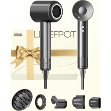 Plaukų džiovintuvas su difuzoriumi, plaukų džiovintuvas su 5 plaukų formavimo priedais, 500 m jonų plaukų džiovintuvas garbanoms ir visų tipų plaukams, 110 000 aps/min, bešepetėlinis variklis, tylus veikimas, idealiai tinka kelionėms ir dovanoms