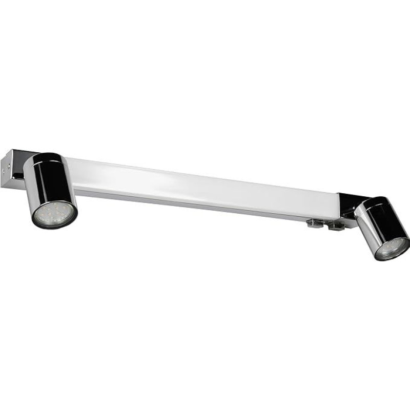 Trio Leuchten Enrico 281470306 LED vonios kambario sieninis šviestuvas Metalinis chromas 6,5 W LED Be 2x GU10 Šviesos spalva reguliuojama