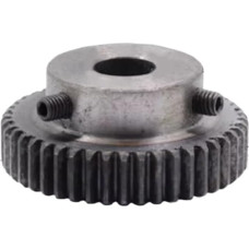 1M50T Loch 8-10-12-14-15 1Pcs 1M Stirnrad Metall Getriebe Zahnrad 45# Stahl 1M 50 Zahn Ritzel Metall Mod(Hole10,6PCS 1M50T)