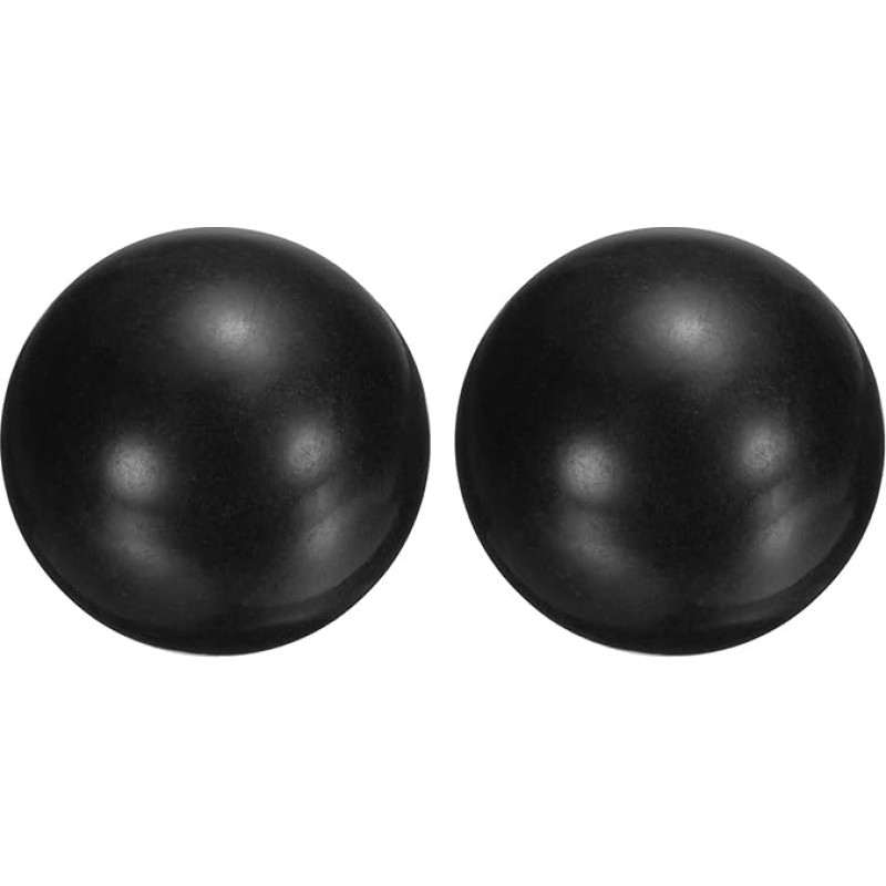 QUARKZMAN 2 Stück POM Kunststoff Lagerkugeln 30mm Solide Kunststoffkugeln G2 Präzision Polypropylen Mini Kugeln Schwarz