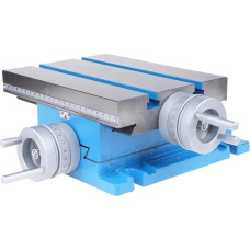 Drehmaschine 225 x 175 mm Bohr- und Fräsmaschinen-Kreuzschlitten-Arbeitstisch XY mit Lineal, XY-Verfahrweg 105 x 90 mm