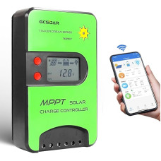 15A MPPT saulės įkrovos valdiklis 12V/24V automatinis maksimalus PV 75V įkrovos valdiklis Integruotas 