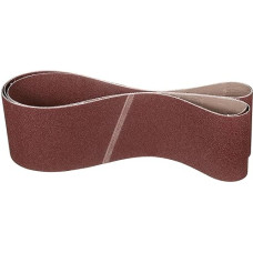 152mm x 2260mm Schleifband, 4 Stück Schleifbänder 60 Körnung Messerschärferbänder Arbeitsschärfen für Bandschleifer Messer Schnitzwerkzeug Metallbearbeitung