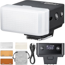 Godox iT20-C Flash mit Diffusor für Canon, mini TTL blykstė su intuityvia blykste, 1,5 s veikimo trukmė, 700 Vollstärke-Blitze mit USB-C-Ladung Eingebaute Batterie Tragbarer Taschenflash (schwarz)
