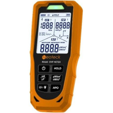 Neoteck 3-in-1 EMF Messgerät Elektromagnetischer Felddetektor für elektrische, magnetische und Hochfrequenzstrahlung, Echtzeitüberwachung, dreifarfarbige LED- und Audioalarme für Zuhause Büro