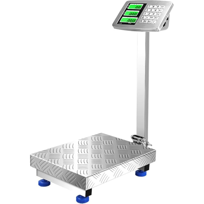 Nerūdijančio plieno stendo svarstyklės, 150 kg, elektroninės svarstyklės, 100 sulankstomų svarstyklių, nerūdijančio plieno medžiaga, atsparios vandeniui, skirtos 