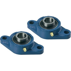 2 PCS - UCFL 206 / SFT30 30 mm bore, Mounted Block Cast Housing Self-aligning Pillow Bearing