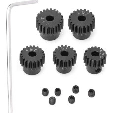 Metall 48p Ritzelgetriebe 17T 18T 19t 20T 21T RC Accessoire Hochwertige Material Schwarz Fit ECX 2WD 1/10 RC Hobby Car