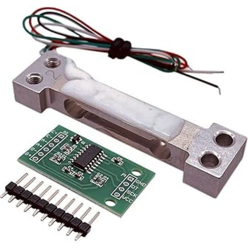Gewichtssensor, Wägezelle 100 g-500 g Druck-Spannungs-Schwerkraftsensor Elektronische Waage HX711 Antriebsmodul(500g)