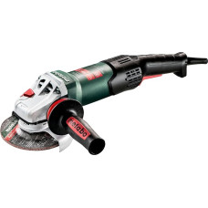 metabo WEV 17-125 Quick RT Angle Grinder - 1750 W, 125 mm Disc Diameter, 11,000 rpm, 3.8 Nm Torque, Low Vibration for Grinding, Separation, Milling, with Speed Control, Quick Release Nut and