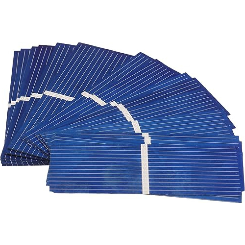 DECHOUS 100 Stück Mini Polycrystalline Solarzellen DIY Solarzelle für Solar DIY Projekte Camping Auto Zubehör Robust Langlebig