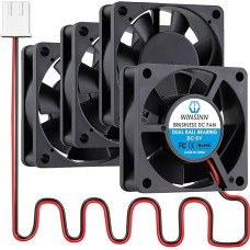 WINSINN nuolatinės srovės 60 mm ventiliatorius 5 V 6020 su dvigubu rutuliniu guoliu 5 V bešepetėlinis aušinimas 60 x 20 mm 2PIN (4 vnt.)