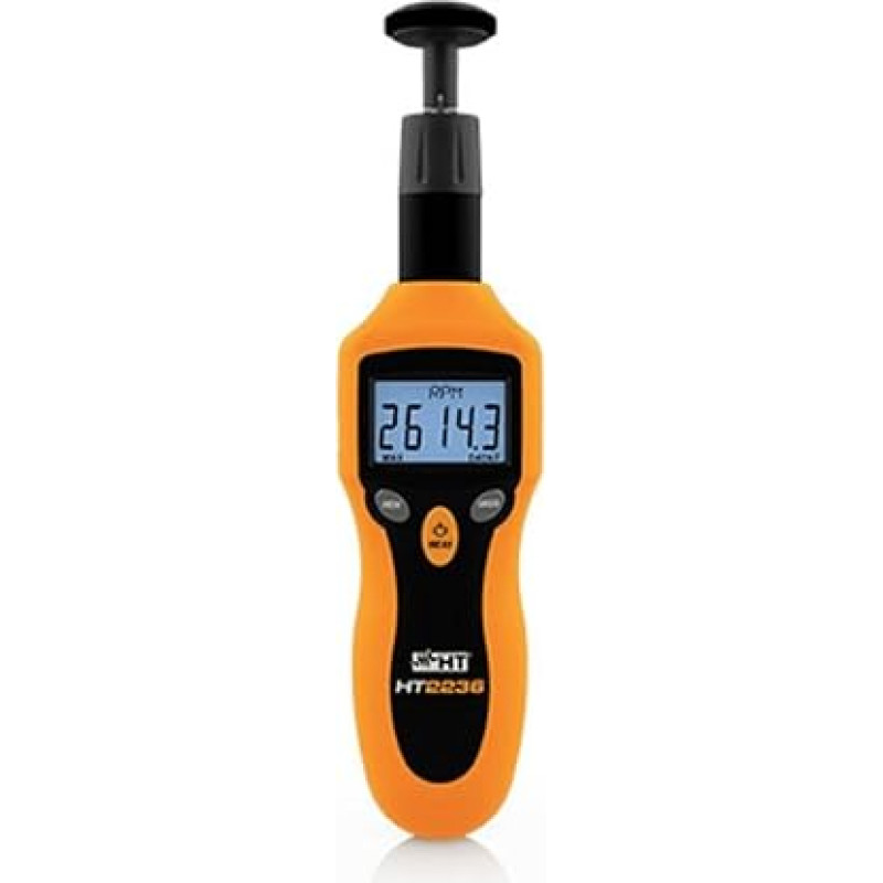 HT -Instruments HT2236 Skaitmeninis tachometras 1740 Optinis ir kontaktinis matuoklis