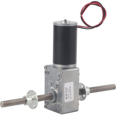 Robustes Gehäuse, Laufruhige Struktur, Aber Leistungsstark, Doppelwellen-M8-Gewinde-Schneckengetriebemotor mit Zahnrädern aus Stahllegierung, Rechts- und