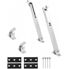 Solarmodul-Montagewinkel mit verstellbarer Länge (360-670mm) & Neigungswinkel (15-30°) – Aluminium PV-Montagehalterungen – Wetterfester Solarmodul-Ständer für Dach, Balkon & Boden