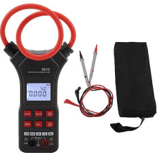 Eujgoov Flexibler Klemmmessgerät AC Elektrische Tester Digitales Amperemeter mit Taschenlampendatenspeicher für AC0A-10000A DC0.1V-1000V 0 Ω-200000 & ω-Messung