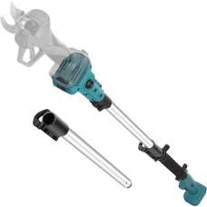 Telescopic Pole for Professional Cordless Secateurs: 2.2 m Extension Pole for Secateurs Compatible with Makita 18 V Battery - Aluminium Alloy Telescopic Pole with 180° Rotation Function