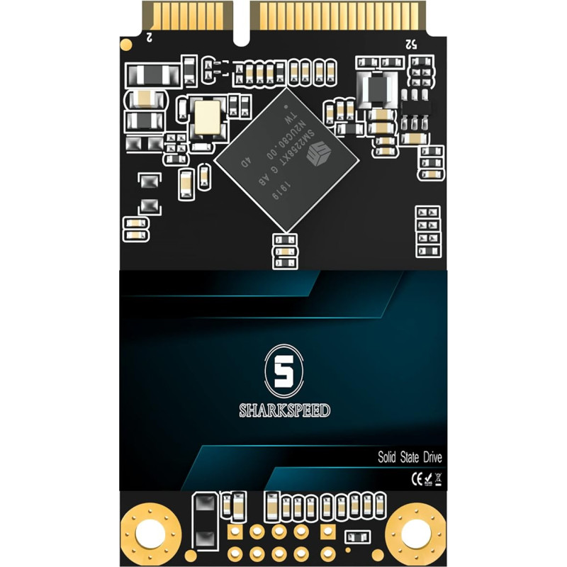 SSD 1TB mSATA mini SATA 3 (6 Gb/s) TLC 3D NAND SSD kietasis diskas Vidinis kietosios būsenos diskas nešiojamiesiems kompiuteriams, staliniams kompiuteriams (1TB, mSATA)