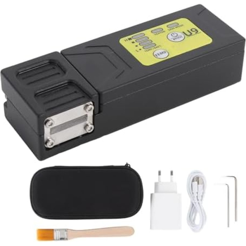 Įkraunamas įrankis su automatiniu kaitinimu, 8 temperatūros nustatymais, prailgintu baterijos veikimo laiku, skirtas pluoštams ir plikoms skaiduloms šalinti