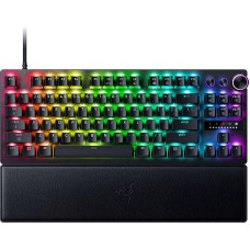 Razer Huntsman V3 Pro Tenkeyless 8KHz - TKL PC žaidimų klaviatūra - 8KHz HyperPolling - Analoginiai optiniai jungikliai - Suveikimo diapazonas 0,1-4,0 mm - Snap Tap - Greitasis suveikimas - QWERTY JAV išdėstymas | Juoda