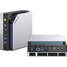 GMKtec EVO-X2 AI mini kompiuteris AMD Ryzen AI MAX+ 395 (16K/32T, iki 5,1 GHz), 126 geriausių AI našumo, 96 GB DDR5 RAM M.2 PCIE 4.0 X4 2 TB SSD, mini žaidimų kompiuteris su 8060S vaizdo plokšte WiFi 7 USB 4.0 2.5G LAN