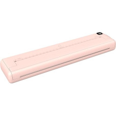 ZJchao Portable Printer, A4 Printer for Printing Documents, BT Connection and with Long Battery Standby, High Clear Printing for Business Trips and Office Use (Pink)