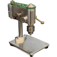 Mikro-Tischbohrmaschine, 0,3–4 mm, Mini-Bohrmaschine, Präzisions-Uhrenreparaturwerkzeug, Tischbohrmaschine mit geschwindigkeitsverstellbarem Netzteil Vielseitige Einsatzmöglichkeiten(3.175mm)