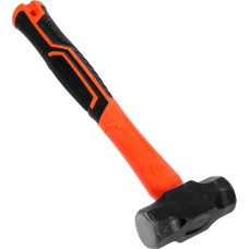 Toddmomy Lb anglinio plieno aštuonkampio formos plaktukas su smūgius sugeriančia rankena, subalansuotas svoris mūro darbams, universalus sienų laužtuvas ir smūginis plaktukas statyboms, renovacijai ir 