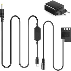 DMW-DCC12 USB-C Adapter Power Cord BLF19E BLF19PP Dummy Battery Coupler PD Adapter Kit for Panasonic Lumix DMC-GH5 GH5 GH5m GH4 GH4K GH3 GH3K G9 Cameras