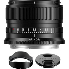 TTARTISAN AF 40 mm F2 pilno formato objektyvas Nikon Z, automatinio fokusavimo kompaktiškas lengvas fotoaparato objektyvas, suderinamas su Nikon Z-mount fotoaparatais