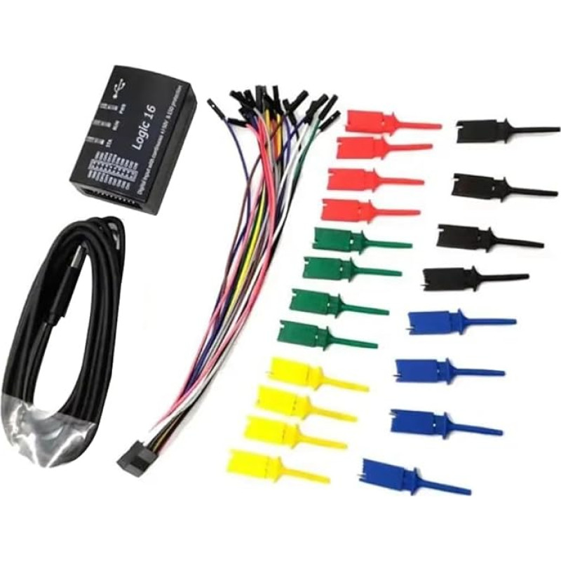 USB Logic16 100MHz 16 kanalų loginis analizatorius ARM FPGA oficialios programinės įrangos palaikymas