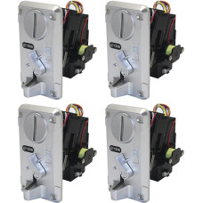 4 x Coin Acceptor Coin JY133A CPU Arcade Coin Selector for Automatic Arcade Game Ticket Exchange